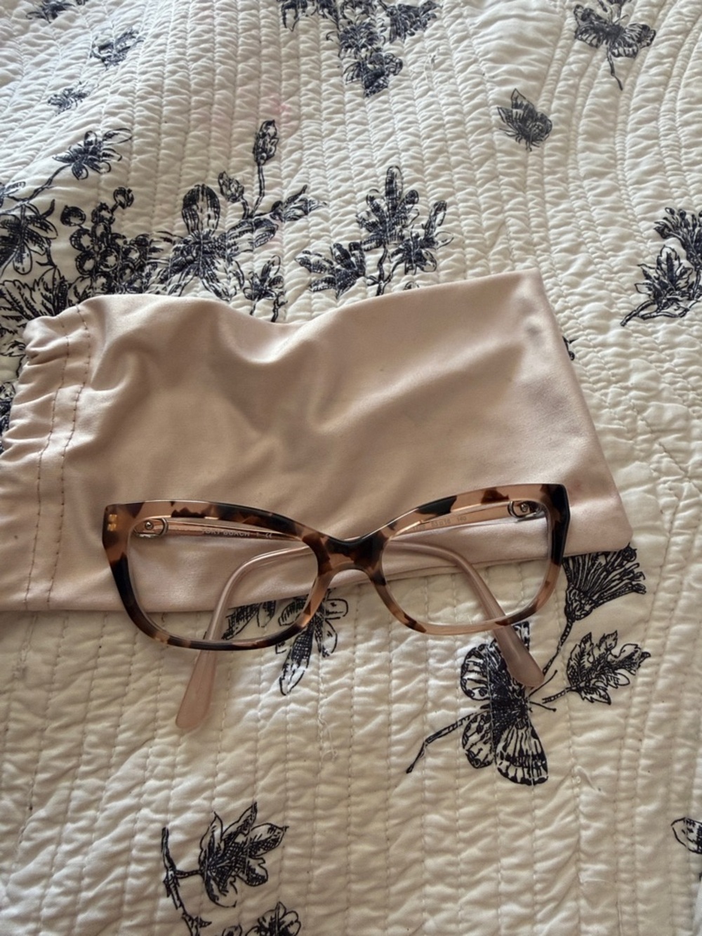 Tory Burch eyeglasses and soft case new condition